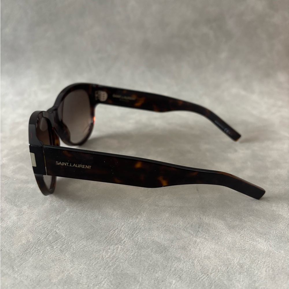 Saint Laurent Tortoise Brown Sunglasses - Picture 2 of 8